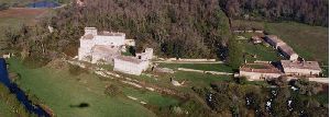 Vue aérienne du château de La Tranchade